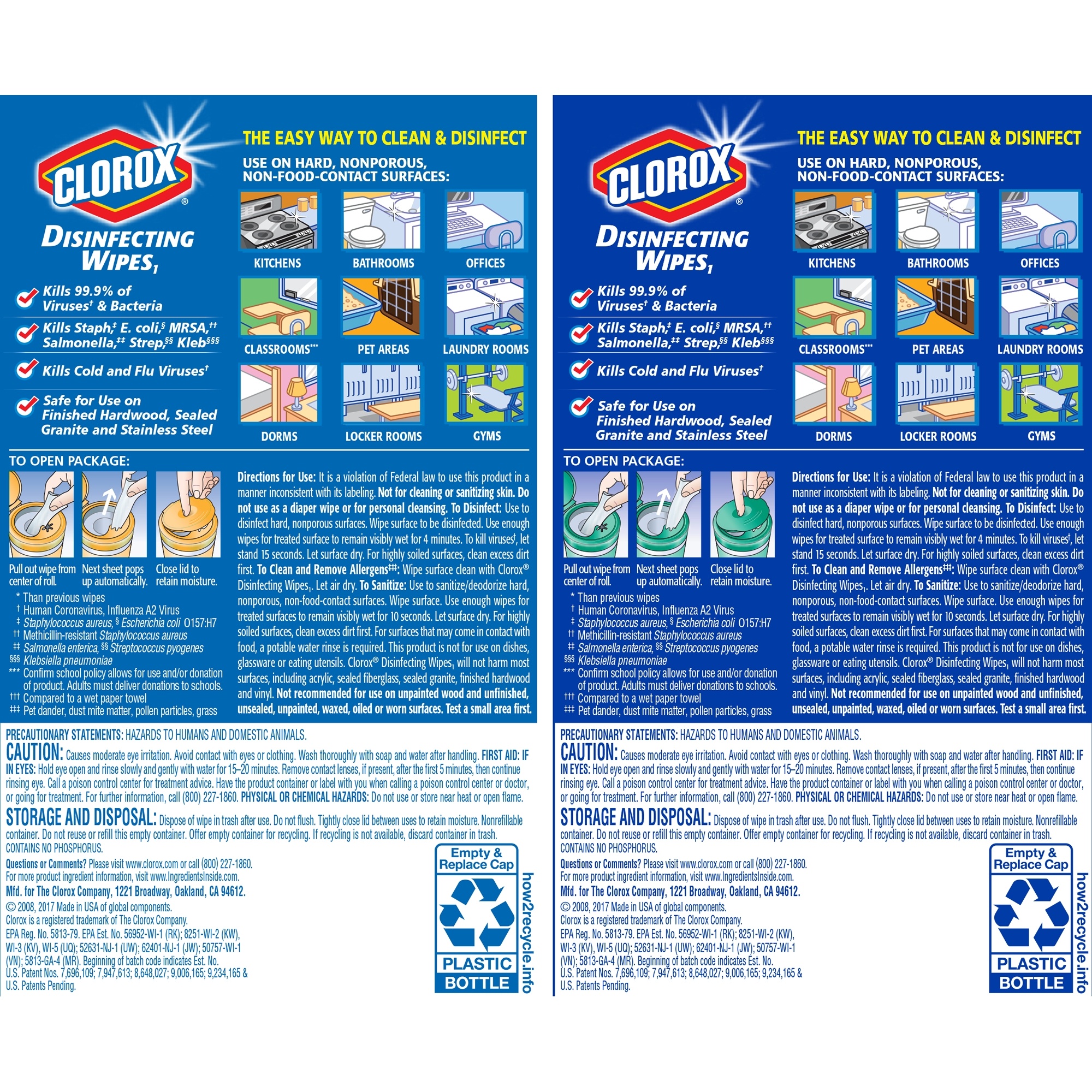 Clorox Disinfecting Wipes (140 Count Value Pack), Bleach Free Cleaning Wipes - 4 Pack - 35 Count Each - image 5 of 12