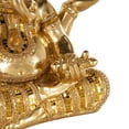 thumbnail image 5 of 11" x 11" Gold Resin Ganesh Sculpture with Mosaic Details, by DecMode, 5 of 9