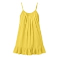 thumbnail image 5 of BOOMNY Women's Backless Cami Dress Spaghetti Strap Lounge House Midi Dresses Flowy Beach Summer Sundress, 5 of 8