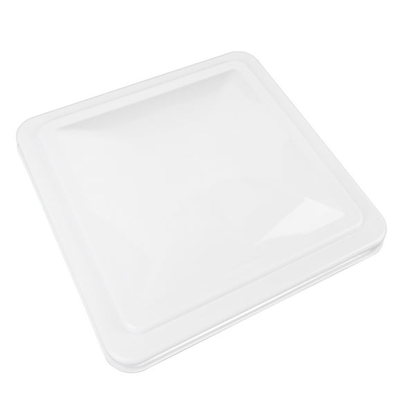 14 inch RV Ceiling Vent Cover, White Anti Crack UV Proof Aerodynamic Promote Air Circulation RV Vent Lid Replacement for Trailer