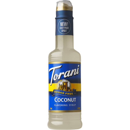 Torani Sugar Free Coconut Syrup, No Calorie, Authentic Coffeehouse & Soda Syrup, 12.7 oz