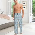 thumbnail image 4 of HPINK-T Men's Pajama Pants Pjs Bottoms With Pockets Sleep Lounge Pants For Men, 4 of 12