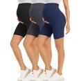 thumbnail image 1 of Pantalones cortos BONVIGOR para maternidad sobre el vientre, 5 pulgadas, para moteros, yoga, atletismo activo, embarazo, pijama, 1 of 6