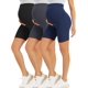 thumbnail image 1 of Pantalones cortos BONVIGOR para maternidad sobre el vientre, 5 pulgadas, para moteros, yoga, atletismo activo, embarazo, pijama, 1 of 6