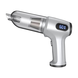 Aspirateur portatif 2In1 Aspirateur de voiture rechargeable portable avec affichage LED et plusieurs buses pour usage domestique et véhicule Aspirateurs de voiture