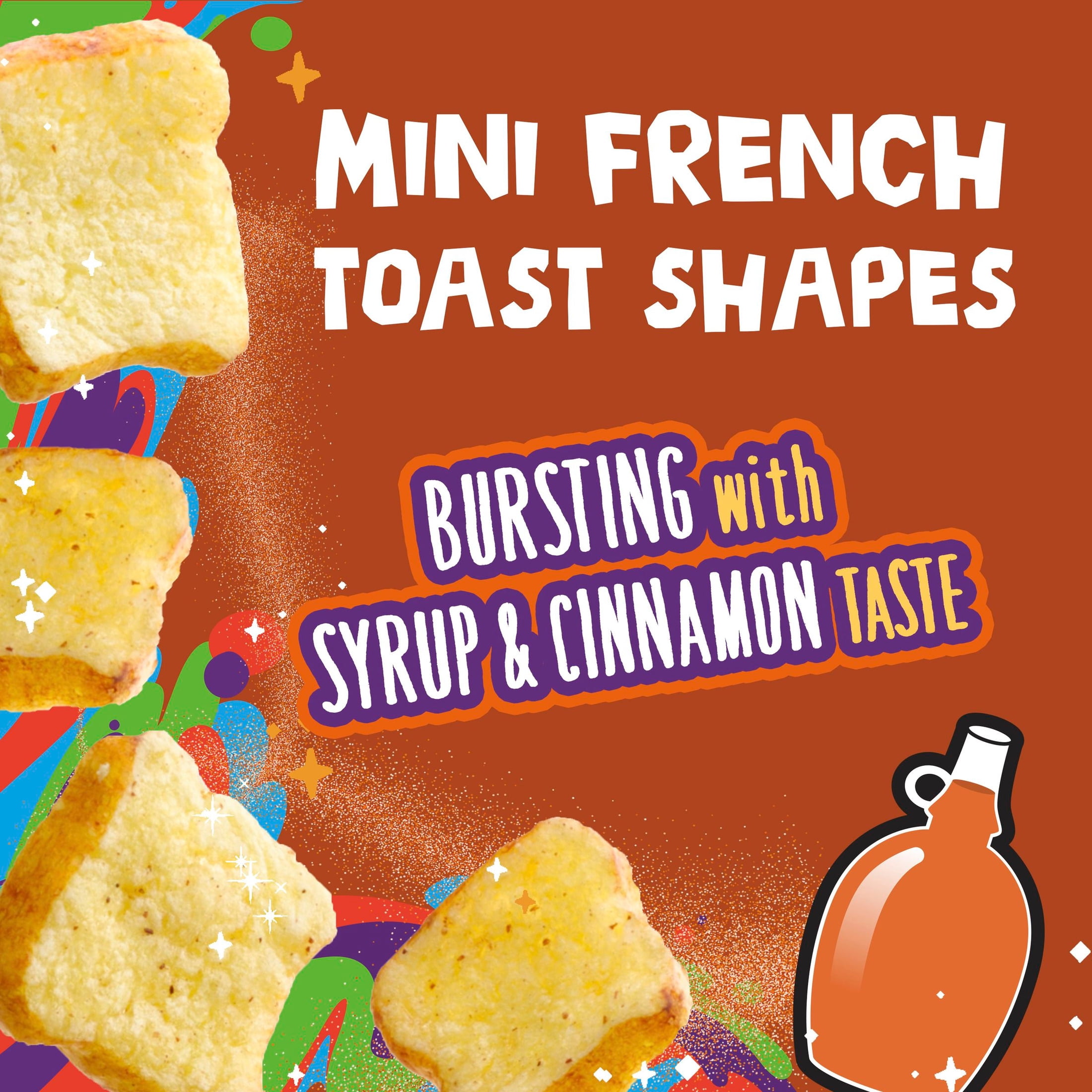 (3 pack) French Toast Crunch Breakfast Cereal, Syrup and Cinnamon Taste, Family Size, 17.4 oz