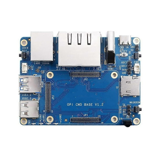 CM5 Base Board with 2x2.5G LAN Ports, 1xGigabit LAN Port, 3xStandard CM5 Connectors, CM5 Carrier Boa