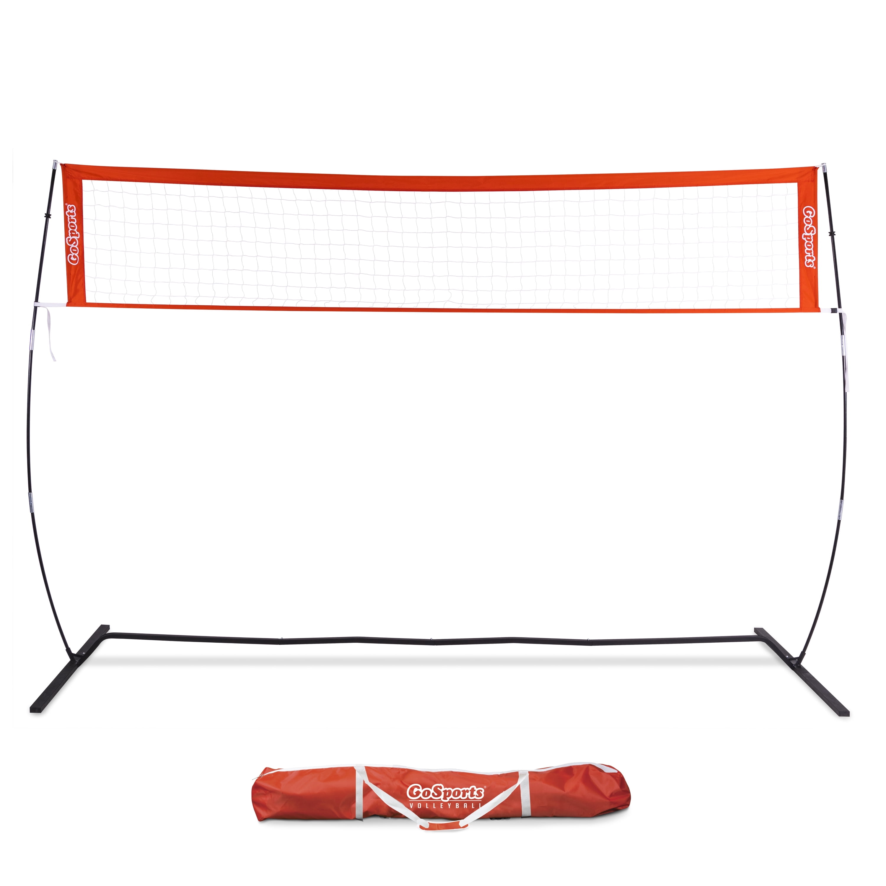 GoSports 12 ft Freestanding Volleyball Training Net for Indoor our Outdoor Use - Instant Setup and Height Adjustable