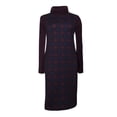 thumbnail image 1 of Vestido George para Mujer, Cuello Ruso Manga Larga Vino Talla EG, 1 of 4