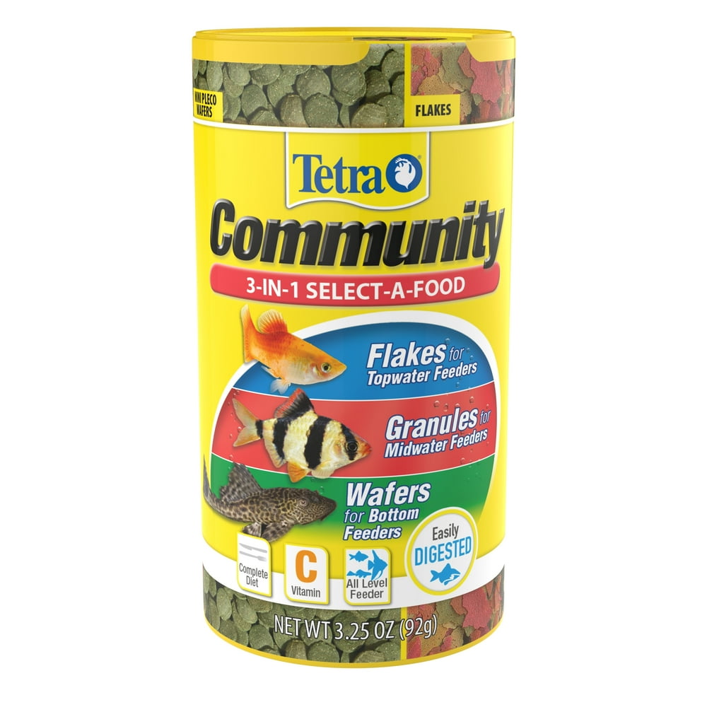 Tetra Community SelectAFood, for All Aquarium Feeding Levels, 3.25oz
