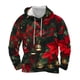 thumbnail image 1 of Sudadera con capucha para hombre, informal, con cordón, estampado navideño, deportiva, blusa de poliéster, 1 of 4