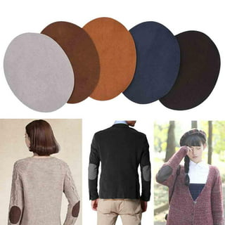 Joez Wonderful Elbow Patches for Sweaters 8pcs, Sew-On Fabric Repair Patch Oval Elbow Knee Patches for Puffer Down Jackets Shirts Trousers Coat