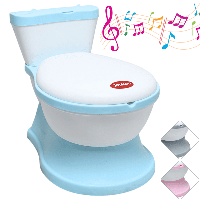 Baño Entrenador Infantil Joykoo Asiento Acolchado Antideslizante con Sonido 2-5 Años Azul