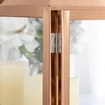 thumbnail image 4 of BalsaCircle 14" Rose Gold Metal Lantern Candle Holder Wedding Party Centerpieces Decorations, 4 of 7