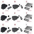 thumbnail image 5 of serony 20Pcs Voiture Roue Écrou Capuchons Moyeu Automatique Vis Couvercle Filetage Conception Anti-Poussière Boulon Jantes Décoration Extérieure Haute Fixation avec un Clip 17mm Noir, 5 of 5