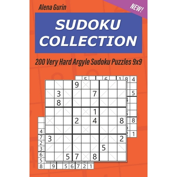 Sudoku Sudoku Collection 200 Very Hard Argyle Sudoku Puzzles 9x9