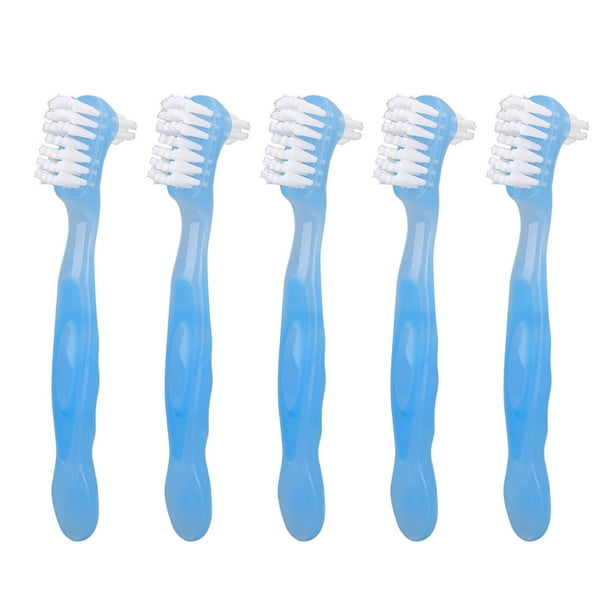 Juego de cepillos para dentaduras postizas, juego de 5 cepillos para dentaduras postizas, cepillo para limpieza de dentaduras postizas, funcionalidad versátil