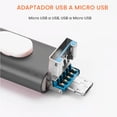 thumbnail image 4 of Memoria Usb 3 En 1 Usb Lightning, Android, Pc 1 Tera 1tb Gris, 4 of 5