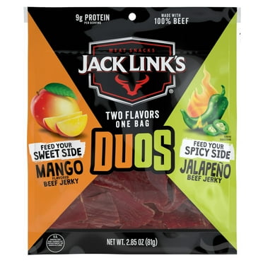 2.85oz Jack Link's Duos Jalapeno and Mango  Beef Jerky 1/1 Count