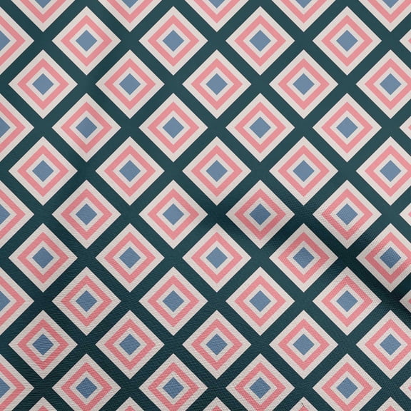 oneOone Polyester Spandex Pink Fabric Geometric Sewing Fabric By The Yard Printed Diy Clothing Sewing Supplies 56 Inch Wide