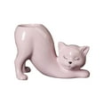 thumbnail image 2 of Cartoon Cat Flower Pot Cute Planting Pot Ceramics Porcelain Flower Vase for Garden Home Decoration Courtyard Bedroom Pink, 2 of 10