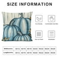 thumbnail image 5 of PHYHOO It's Fall Y'all White Blue Pumpkin Decorative Throw Pillow Cover , Autumn Polka Dots Stripes Porch Outdoor Home Decor, Teal Farmhouse Seasonal Couch Cushion Case, 5 of 5