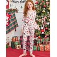 thumbnail image 4 of Arshiner Thermal Underwear for Kids Long Johns Girls Base Layer Top and Bottom Set, 4 of 6
