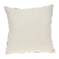 thumbnail image 2 of Nassau Collection Handmade Floral Square Cotton Throw Pillow - 22" - Beige and Blue, 2 of 4