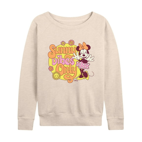 Disney - Mickey & Friends - Minnie Mouse - Sunny Vibes Only - Women's Lightweight French Terry Long Sleeve Shirt