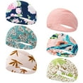 thumbnail image 2 of Wrapables Boho Vintage Floral Elastic Headbands for Sports, Yoga, Workouts, Facials (Set of 6), Classic, 2 of 8