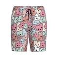 thumbnail image 6 of Daiia Cartoon Hearts Mens Woven Stretch Pajama Short,Short Pajama Pants-3X-Large, 6 of 7