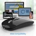 thumbnail image 2 of yeacher Compact M103 Dual-Mode Wireless Mouse with Silent Click, 3 Adjustable DPI Settings, 500mAh Rechargeable Battery, and 15m Range in Sleek Grey Design, 2 of 6
