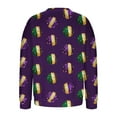 thumbnail image 5 of TKLPEHG Mardi Gras Sweatshirts for Women Purple Long Sleeve Crewneck Sweatshirts Dressy Casual Festival Print Graphic Pullover Holiday Tops (Z01_Purple,XL), 5 of 6
