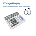 thumbnail image 2 of OSALO Extra Large LCD Display Big Buttons 12 Digits Desktop Solar Accounting Calculator (OS-2135 Pro), 2 of 7