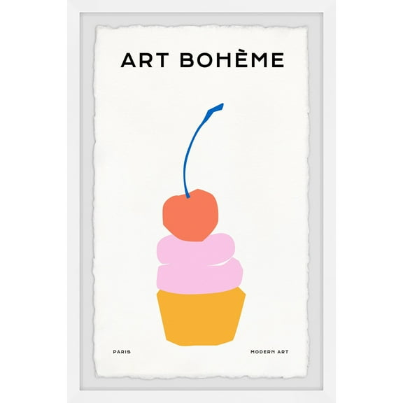 Marmont Hill Red Cherry Framed Painting Print