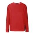 thumbnail image 5 of UAMVSH Crewneck Sweatshirts Women Oversized Casual Long Sleeve Ribbed Knit Tops Comfy Soft Loose Fit Pullover Shirts Fall Outfits, 5 of 5