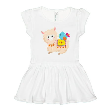 

Inktastic Mexican Llama Cute Llama Cute Alpaca Blue Bird Gift Toddler Girl Dress