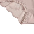 thumbnail image 4 of Nilvkv Womens Panties, Cotton Underwear for Women, Regular Mid Rise Solid Lace Trim Cotton Comfort Single Daily Brief Pink XXL, 4 of 5