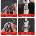 thumbnail image 5 of Pipe Tapping and Threading Tool, Integrated Internal & External Pipe Threading Tool, Dual-Specification Compatible PVC Pipe Threader for Plumbing Maintenance (1/2”), 5 of 8
