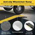 thumbnail image 2 of Ruedamann 12 x 31.5 Inch Portable Threshold Ramp, Aluminum Ramp for Wheelchair,Doorway Access Anti-Slip Surface Wheelchair Ramp(MR807-30), 2 of 8