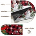 thumbnail image 6 of Round Area Rugs Collection 3 Ft, Christmas Snowman Non-Slip Residential Carpet, Buffalo Plaid Xmas Tree Branch Snowflakes Indoor Crawling Mats Doormat Runner Rugs Play Mat for Bedroom, 6 of 8