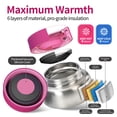 thumbnail image 2 of Bento Box Norxely con termo para niños de gran capacidad, color rosa, 2 of 9