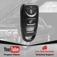 thumbnail image 3 of Key Fob Replacement Keyless Entry Remote for 2016-2020 Hyundai Elantra 3-Button with Panic (OSLOKA-423T, 95430-F2300), 3 of 5