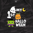 thumbnail image 4 of Inktastic My 1st Halloween with Ghost Monster and Pumpkin Boys or Girls Baby Bodysuit, 4 of 5