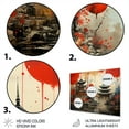thumbnail image 3 of Designart "Asian Art City Fusion" Asian Metal Art Living Room, 3 of 5