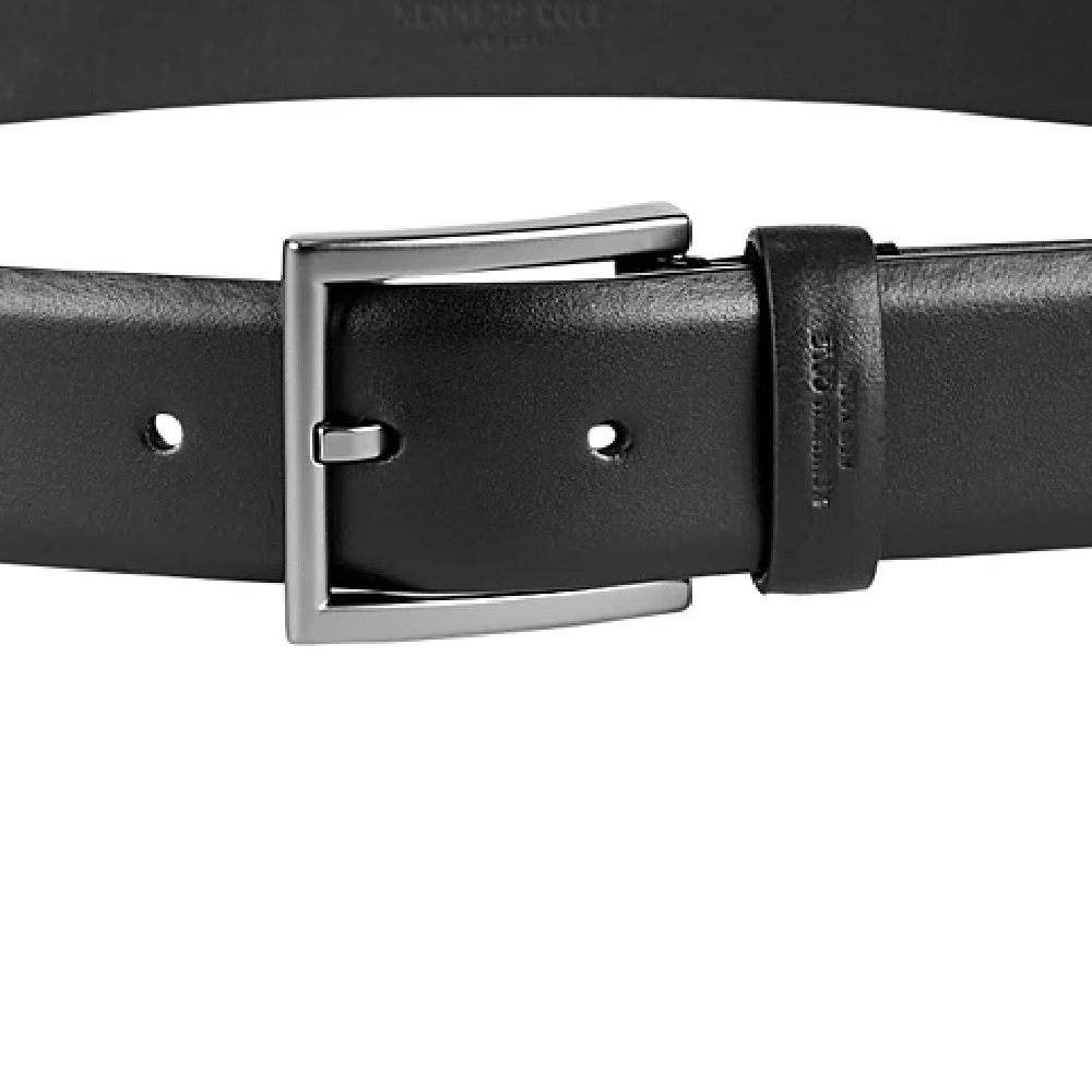 Kenneth Cole New York Mens Leather Buckle Dress Belt Black L - image 3 of 3