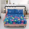 thumbnail image 5 of Jeiento Christmas Light Snowflake Printed Fitted Sheet Bedding Collection, 3 Piece Soft Bed Cover Set with 2, Breathable Bed Linen for Bedroom Guest Room Holiday Decor, Twin Size, 5 of 7