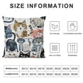 thumbnail image 6 of Nawypu Cat Throw Pillow Covers Home Decor , Decorative Pillowcase Soft Cushion for Bed Sofa Couch, 2 Sets White, 6 of 6