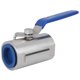 thumbnail image 1 of Daboolka Válvula de bola de acero inoxidable Manual industrial G1in Rosca de 2 vías para agua del grifo, 1 of 8