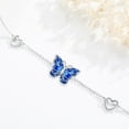 thumbnail image 2 of Midir&Etain Butterfly Filigree Bracelet 925 Sterling Silver Blue Enamel Bracelet Butterfly Jewelry Gifts for Women Birthday, 2 of 7